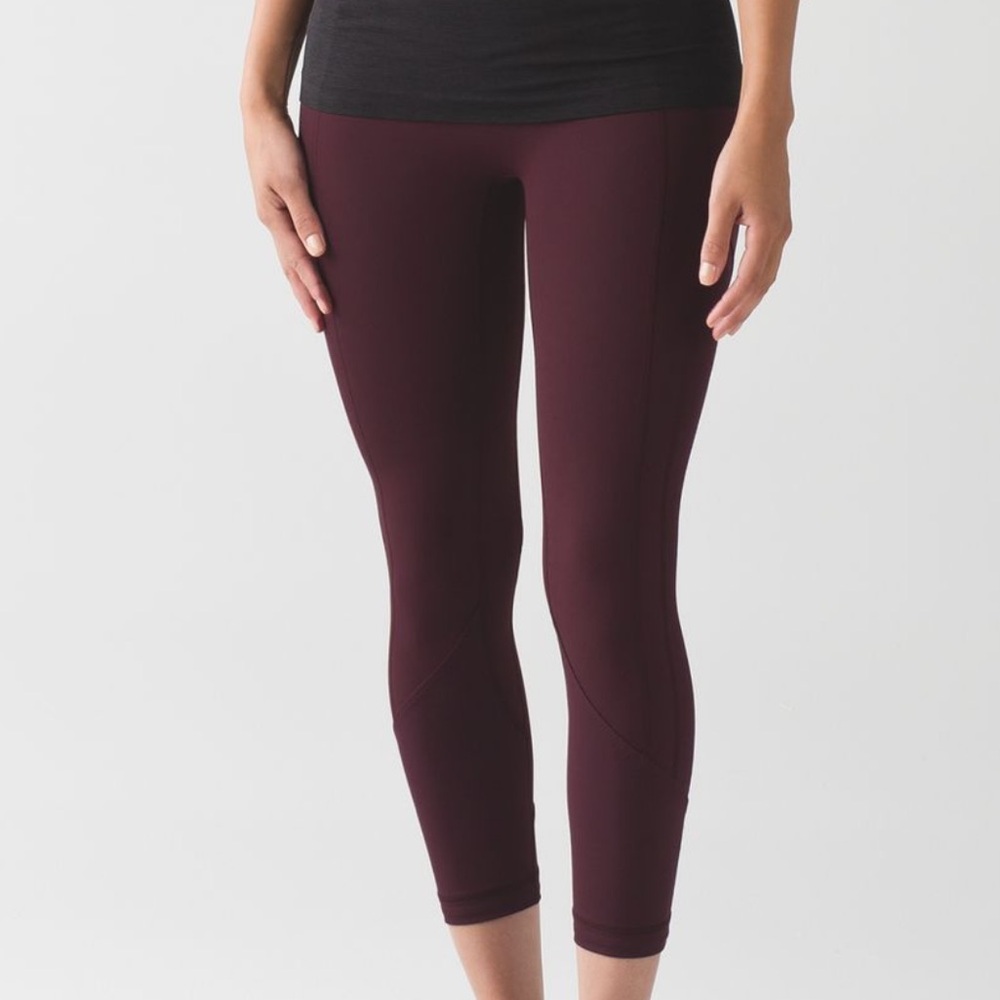 lululemon athletica Burgundy Leggings